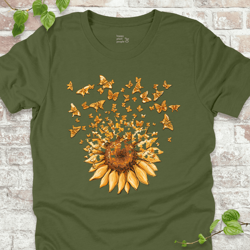 Sunflower Butterfly Burst T-Shirt