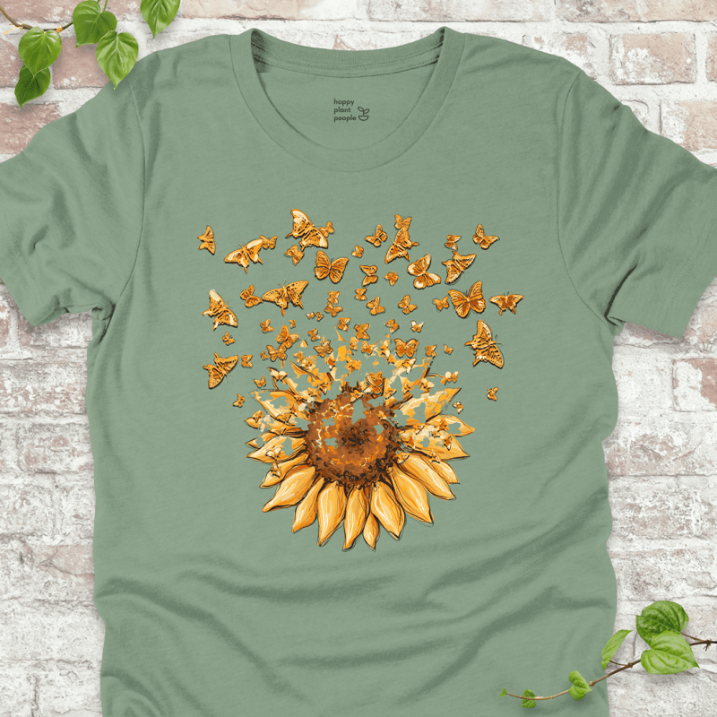 Sunflower Butterfly Burst T-Shirt