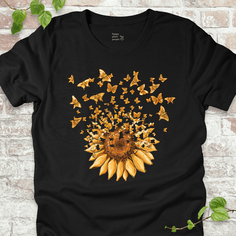 Sunflower Butterfly Burst T-Shirt