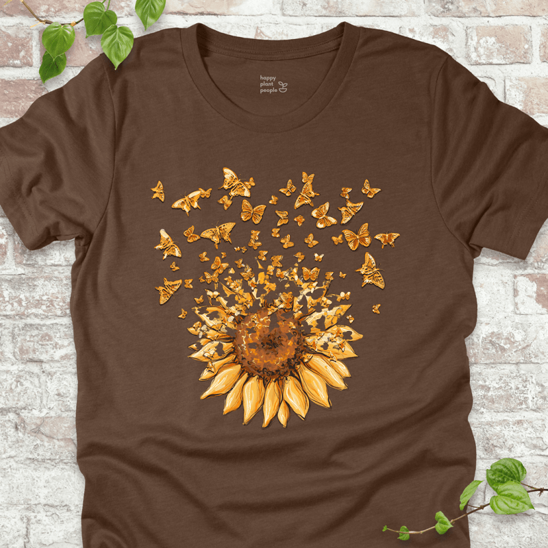 Sunflower Butterfly Burst T-Shirt