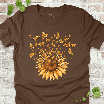 Sunflower Butterfly Burst T-Shirt