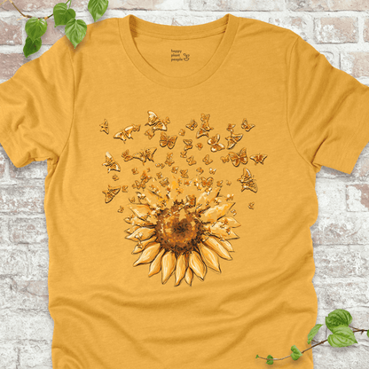 Sunflower Butterfly Burst T-Shirt