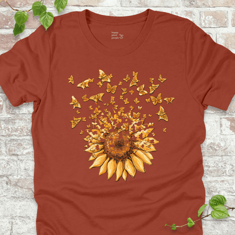 Sunflower Butterfly Burst T-Shirt