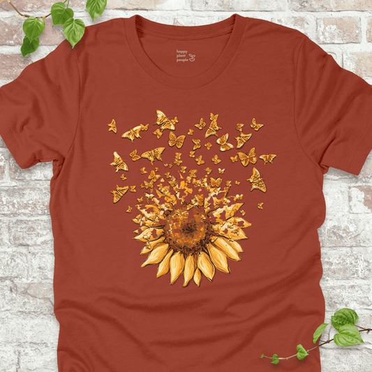 Sunflower Butterfly Burst T-Shirt