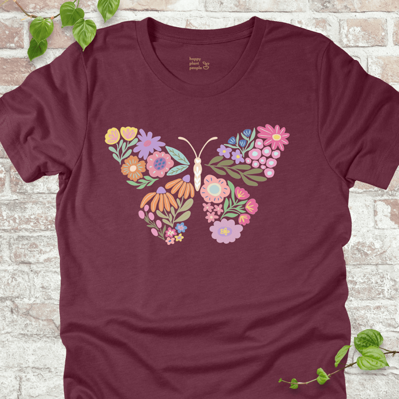 Floral Boho Butterfly T-Shirt