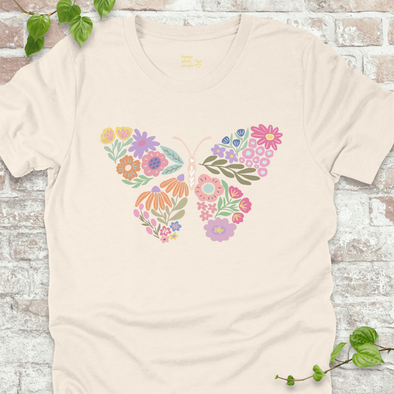 Floral Boho Butterfly T-Shirt