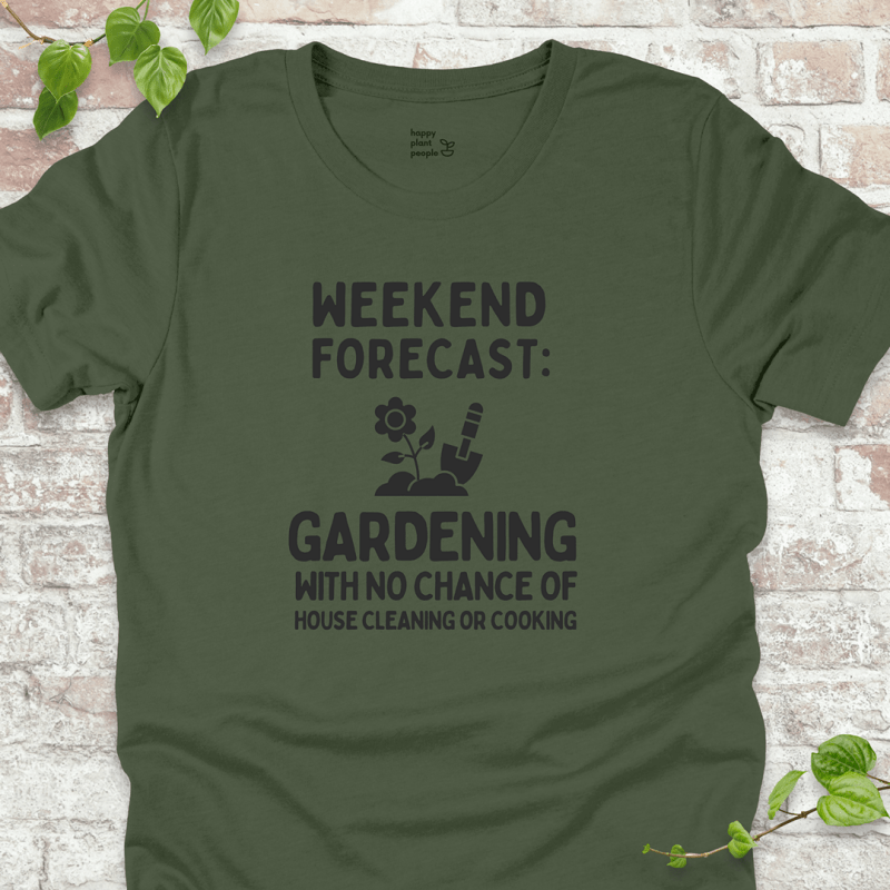 Weekend Forecast Gardening T-Shirt