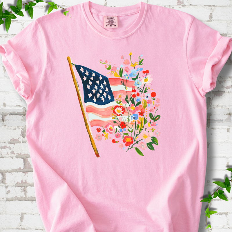 Stars Stripes & Wildflowers T-Shirt