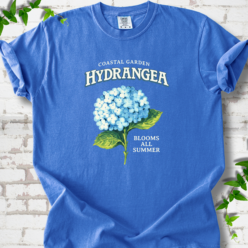 Coastal Garden Hydrangea T-Shirt