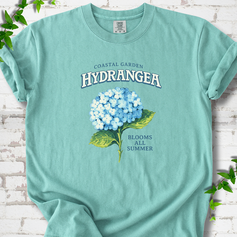 Coastal Garden Hydrangea T-Shirt