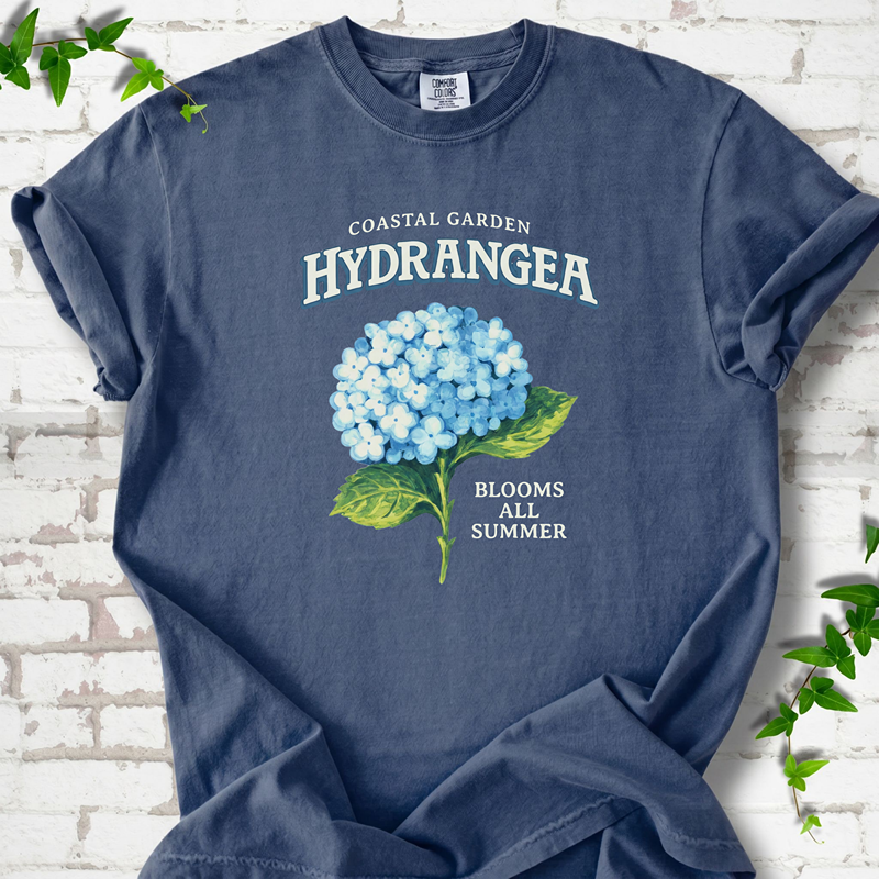 Coastal Garden Hydrangea T-Shirt