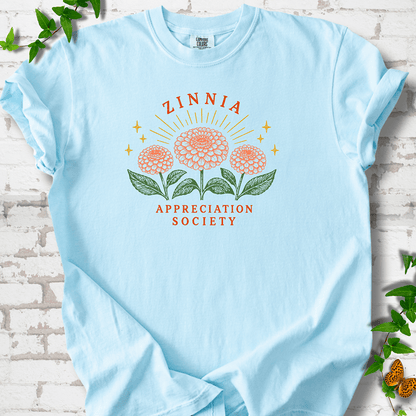 Zinnia Appreciation Society T-Shirt