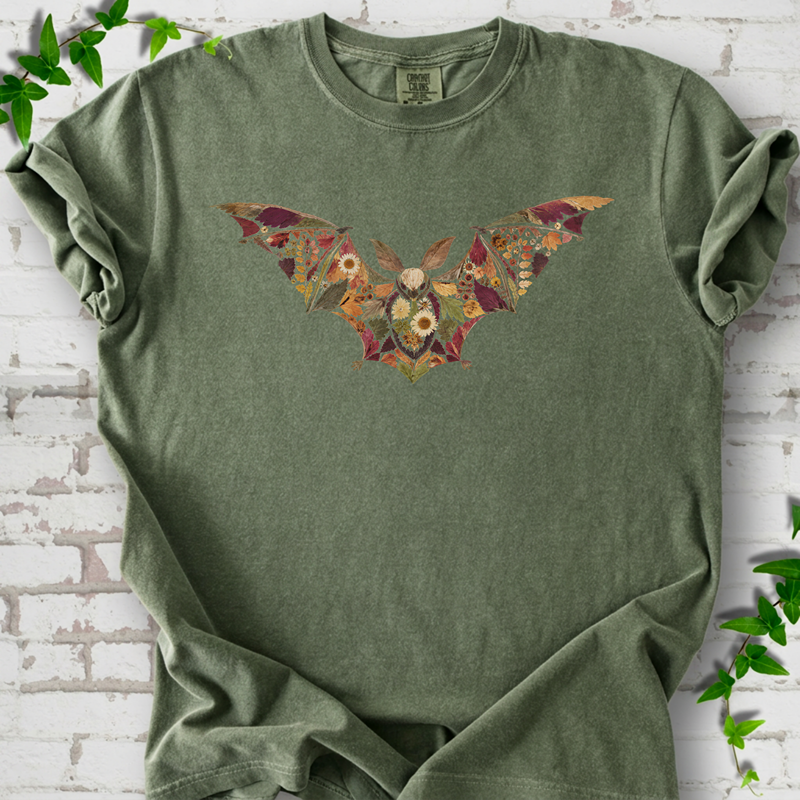 Pressed Flower Bat T-Shirt