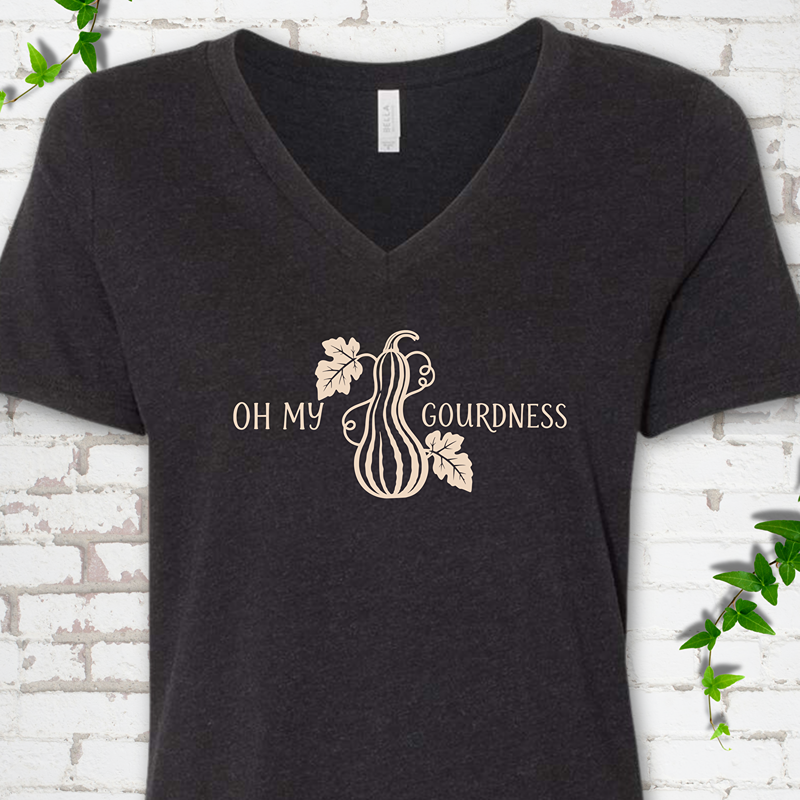 Oh My Gourdness V-Neck T-Shirt