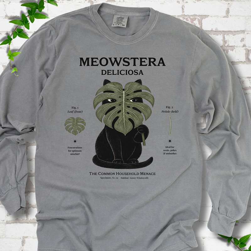 Meowstera LS T-Shirt
