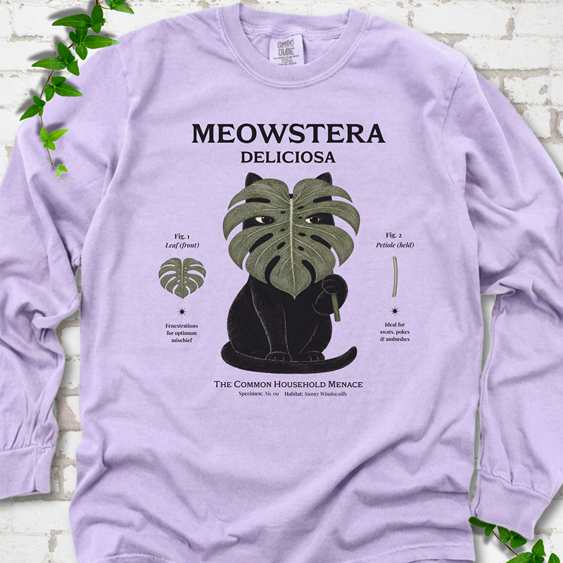 Meowstera LS T-Shirt