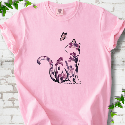 Floral Cat T-Shirt
