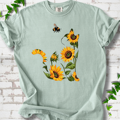 Sunflower Cat T-Shirt