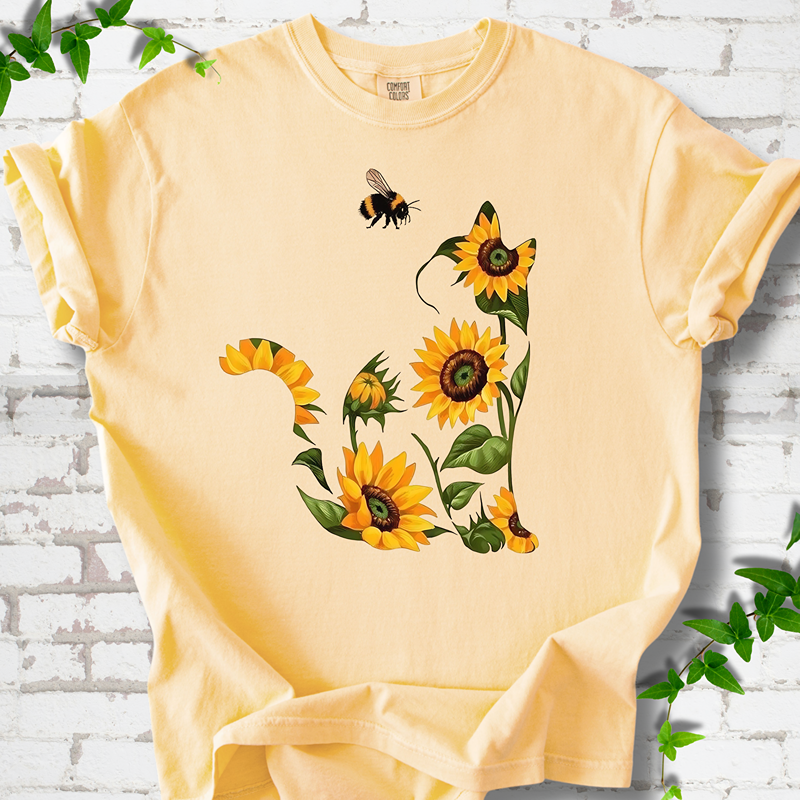 Sunflower Cat T-Shirt