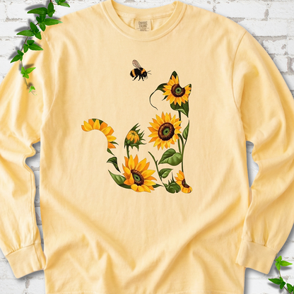 Sunflower Cat LS T-Shirt