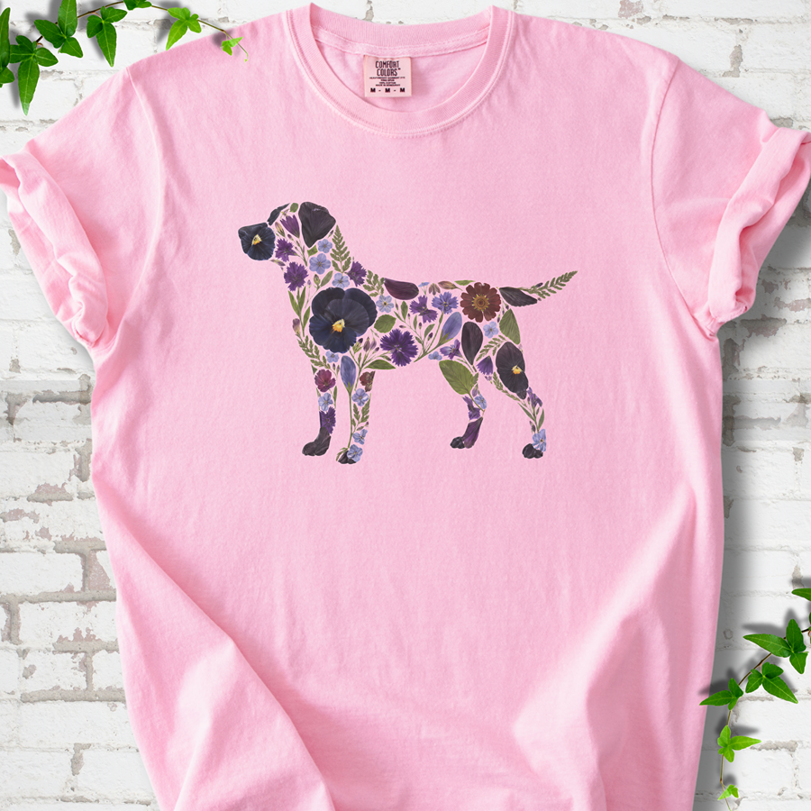 Wildflower Labrador T-Shirt