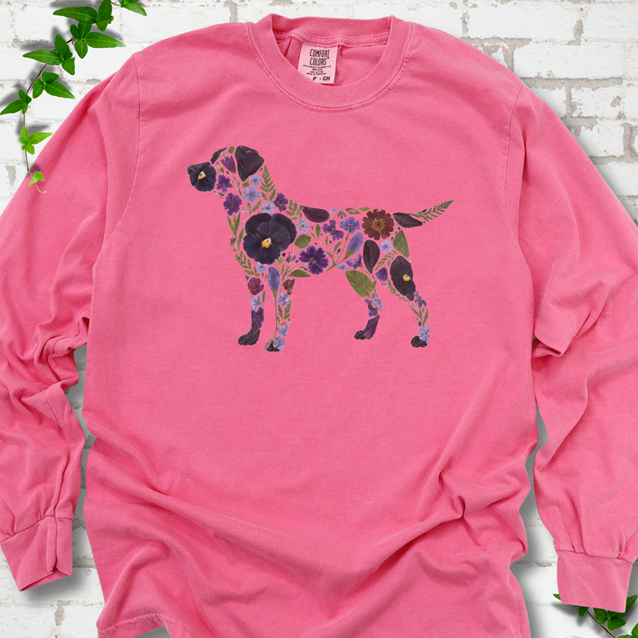 Wildflower Labrador LS T-Shirt