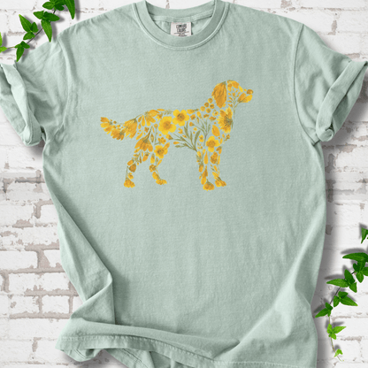 Wildflower Golden Retriever T-Shirt