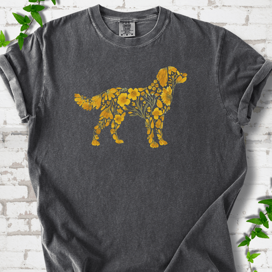 Wildflower Golden Retriever T-Shirt