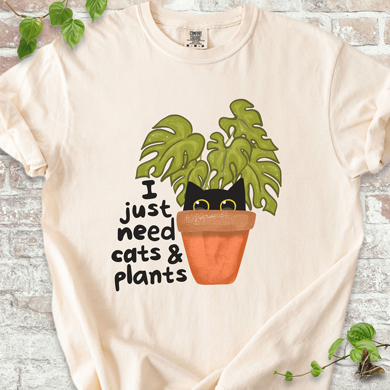 Need Cats & Plants T-Shirt