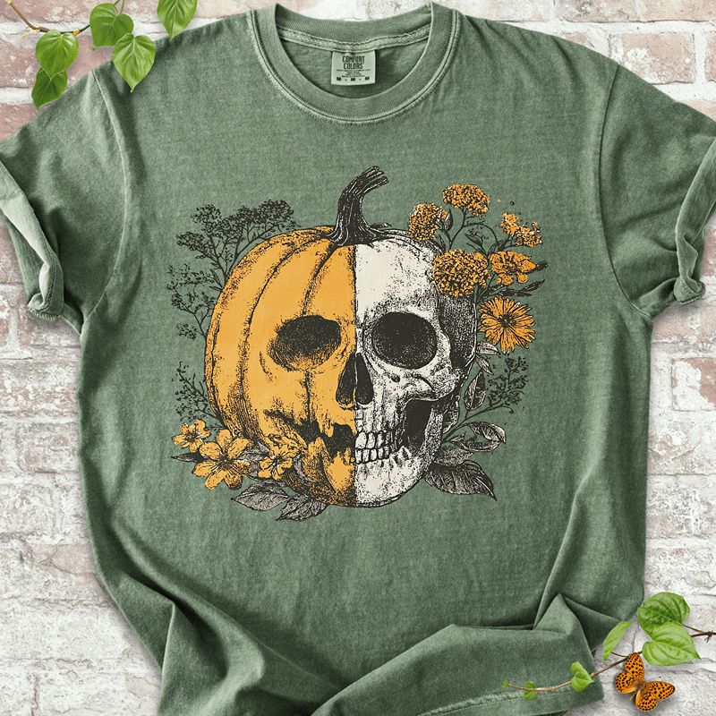 Pumpkin Skull T-shirt