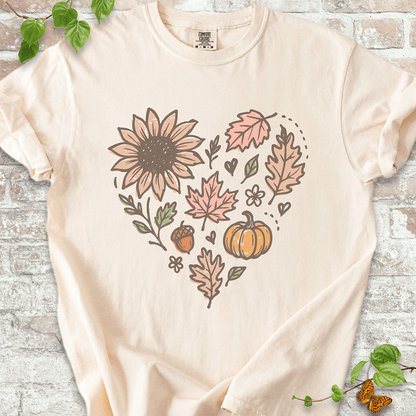 Fall Leaves Heart T-shirt
