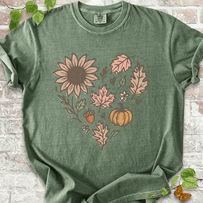 Fall Leaves Heart T-shirt