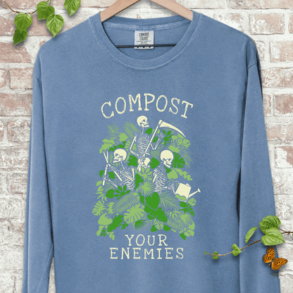 Compost Your Enemies Skeleton LS T-Shirt