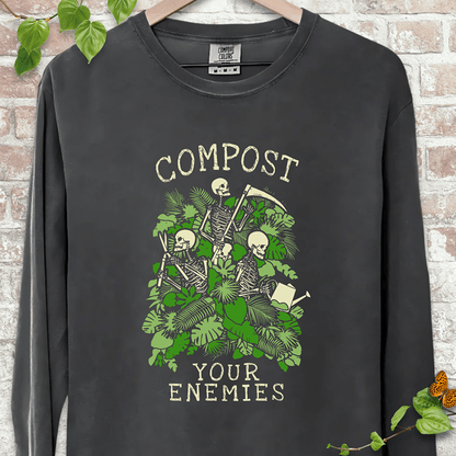 Compost Your Enemies Skeleton LS T-Shirt