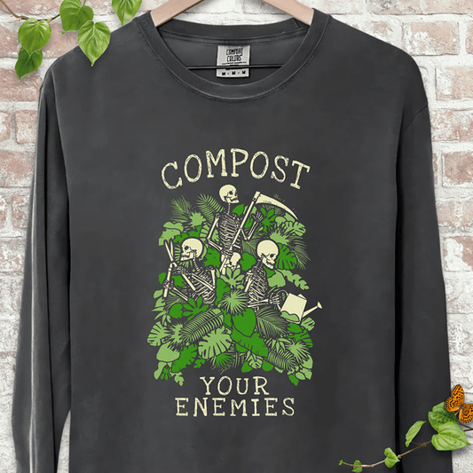 Compost Your Enemies Skeleton LS T-Shirt