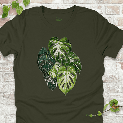 Variegated Monstera Leaf T-Shirt