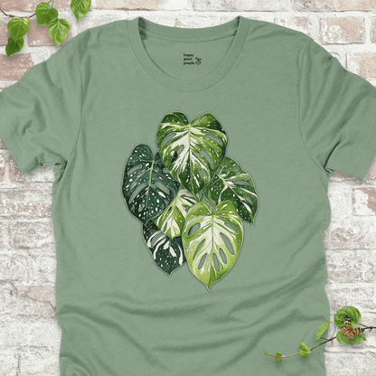 Variegated Monstera Leaf T-Shirt