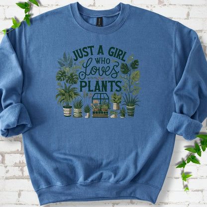 A Girl Who Loves Plants Sweatshirt