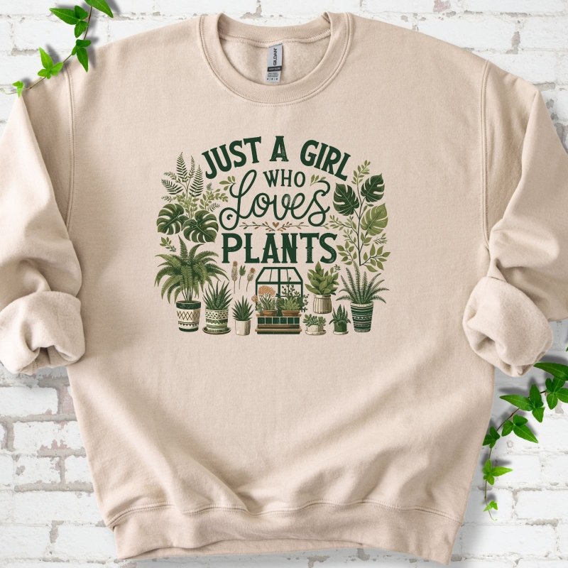 A Girl Who Loves Plants Sweatshirt