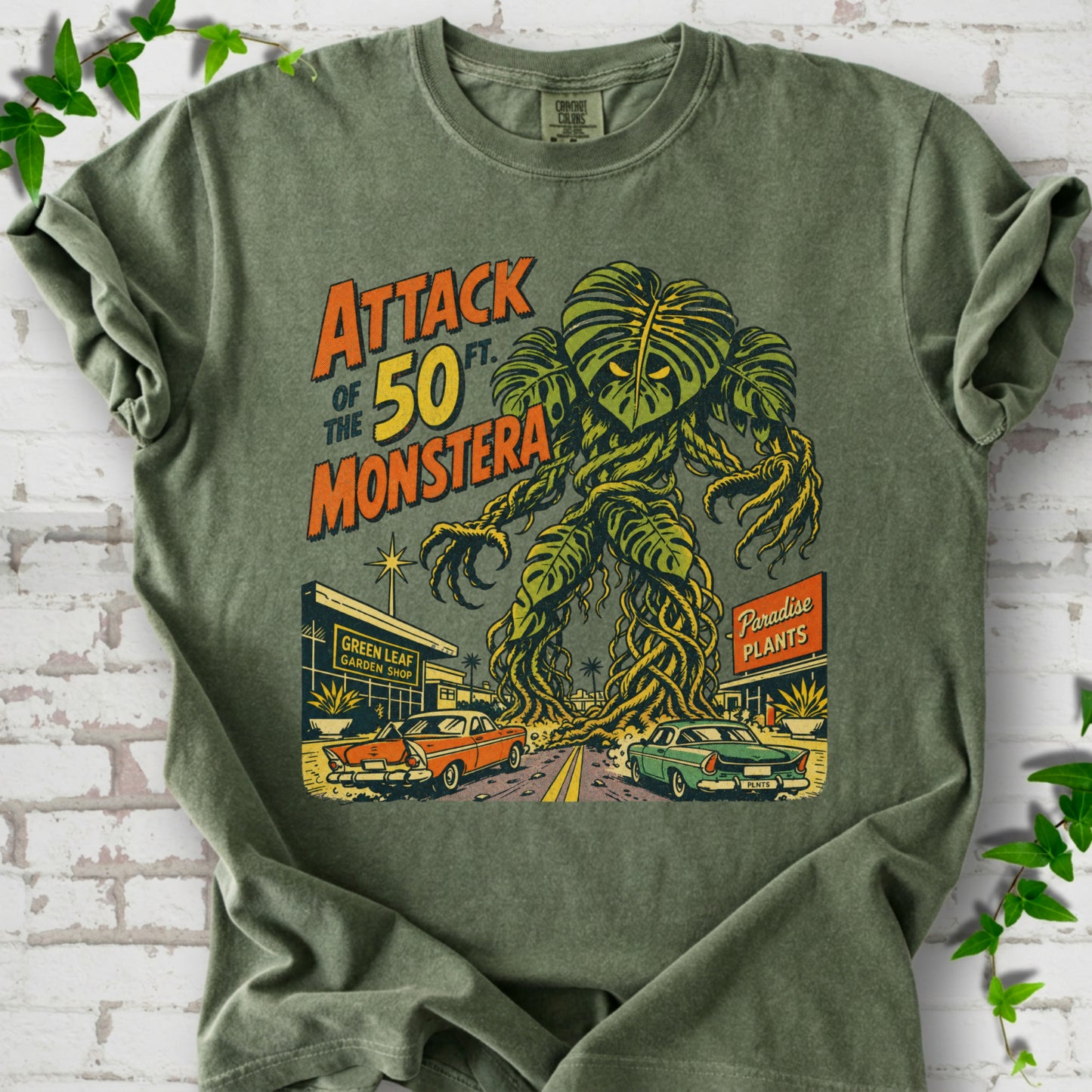 Attack of the 50ft Monstera T-Shirt