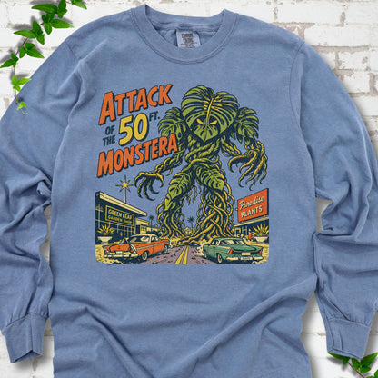 Attack of the 50ft Monstera LS T-Shirt