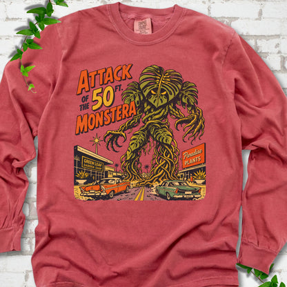 Attack of the 50ft Monstera LS T-Shirt