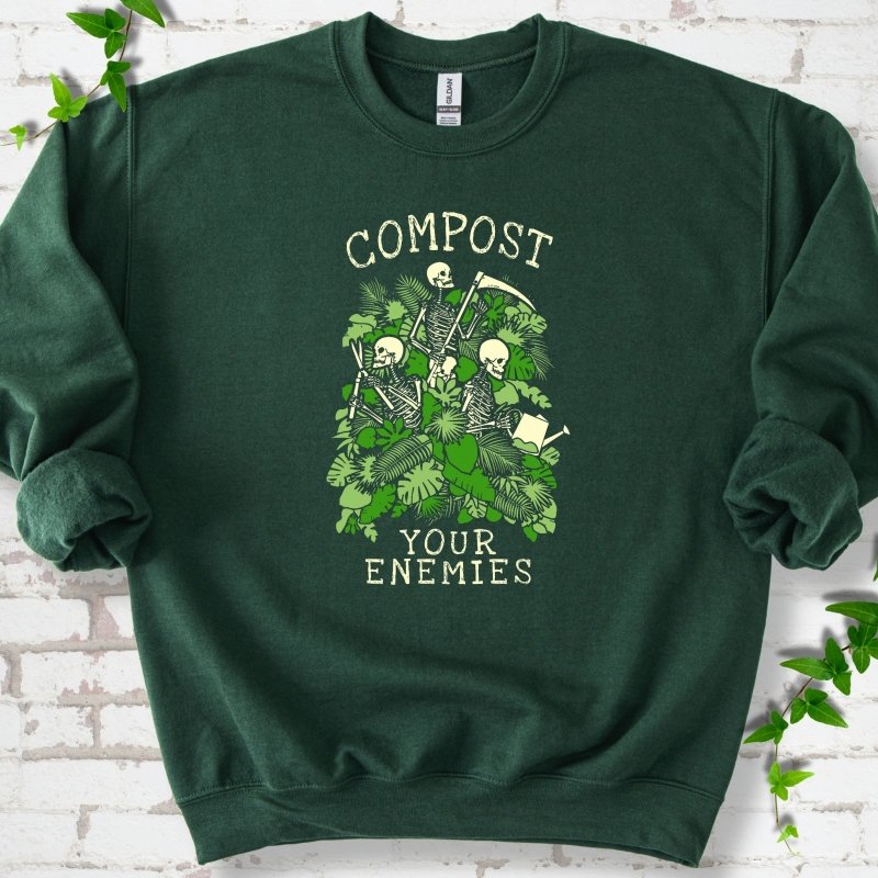Compost Your Enemies Skeleton Sweatshirt