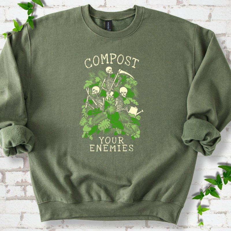 Compost Your Enemies Skeleton Sweatshirt