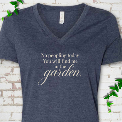 Find Me in The Garden V-Neck T-Shirt
