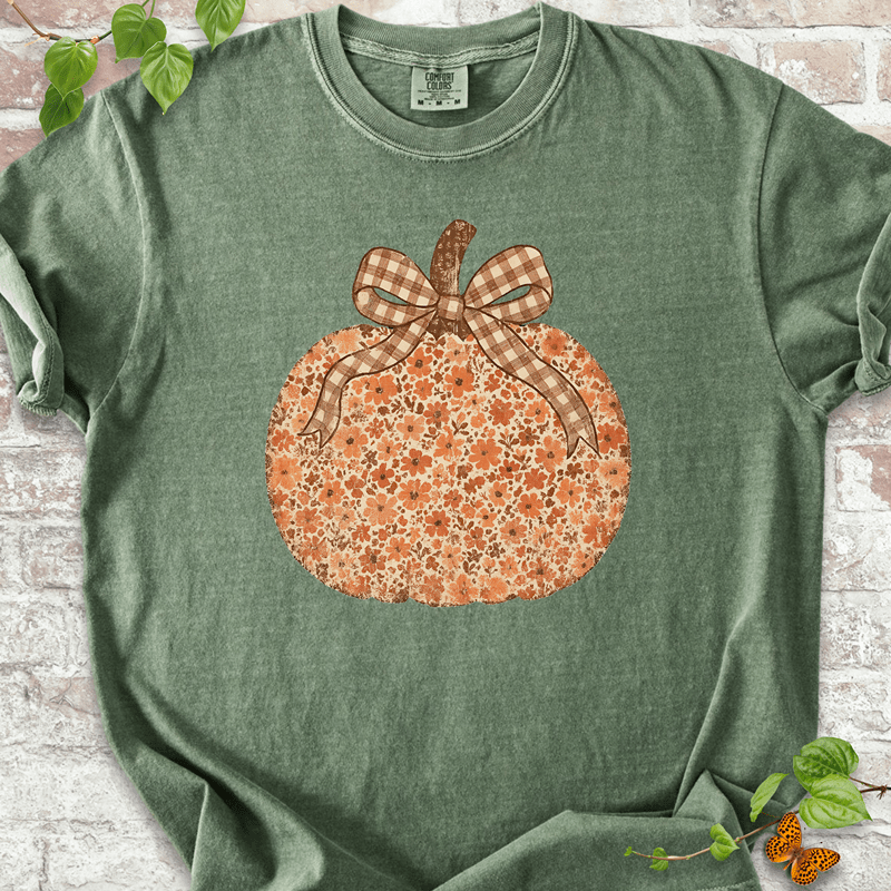 Floral Pumpkin T-Shirt
