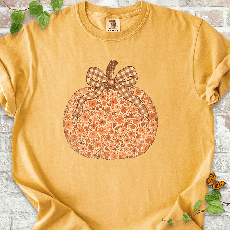 Floral Pumpkin T-Shirt