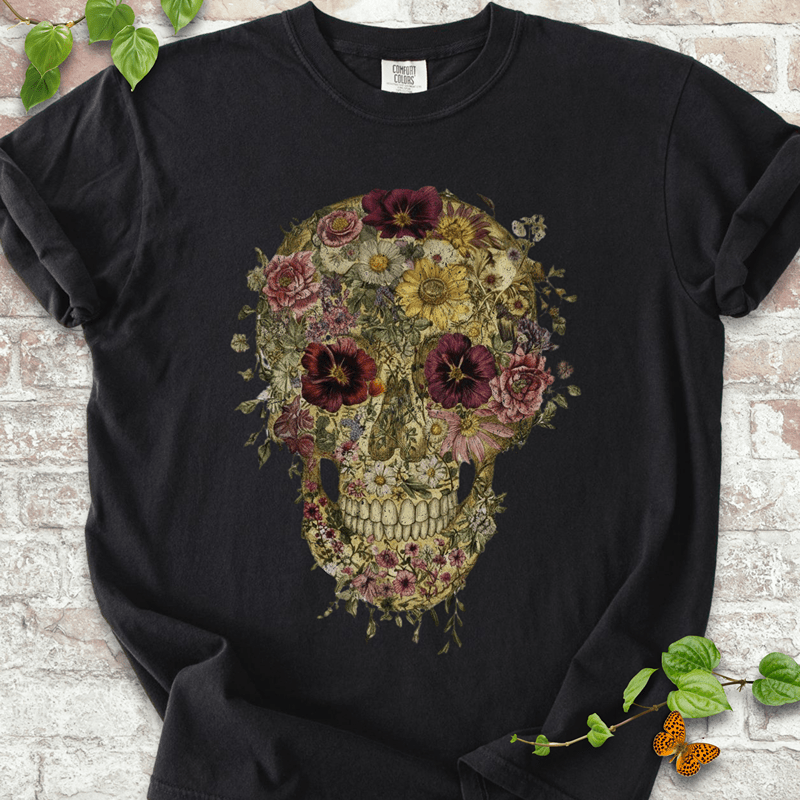 Floral Skull T-shirt