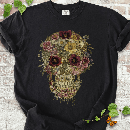 Floral Skull T-shirt