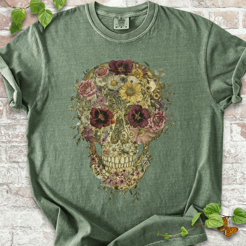 Floral Skull T-shirt